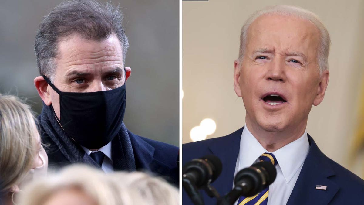 Hunter Biden with his father, President Joe Biden