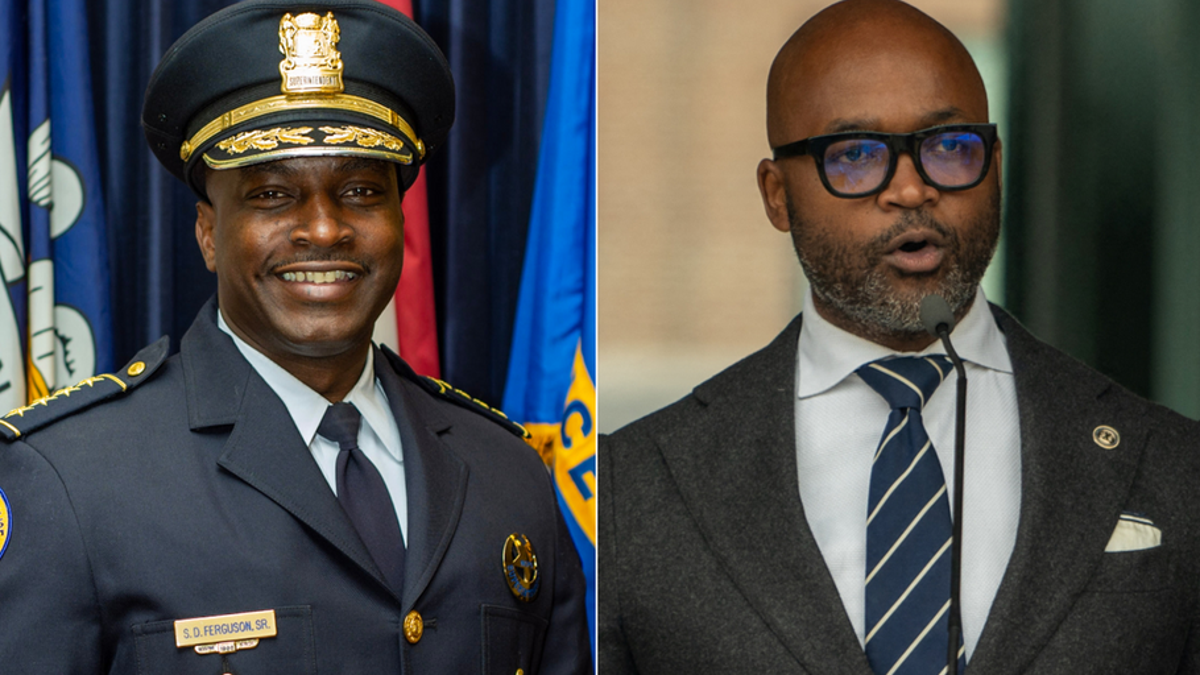 Orleans Police Superintendent Shaun Ferguson, left, and Orleans Parish District Attorney Jason Williams, right. 