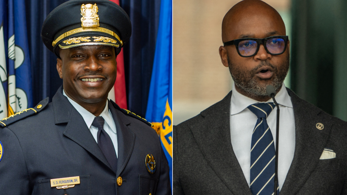 Orleans Police Superintendent Shaun Ferguson, left, and Orleans Parish District Attorney Jason Williams, right.