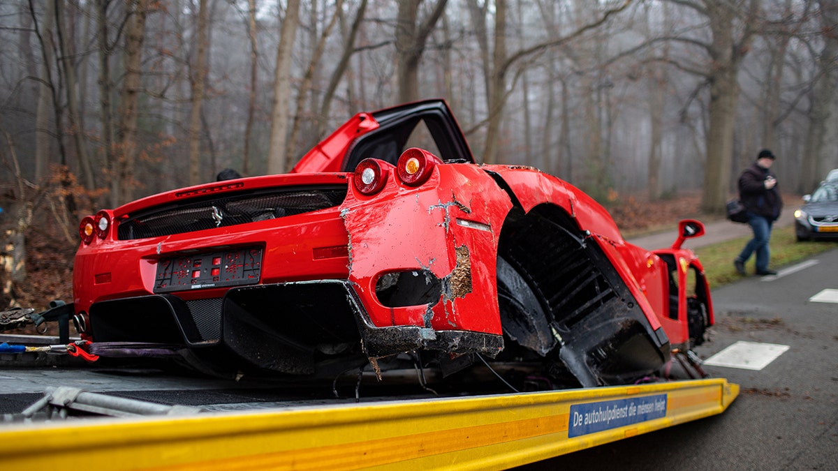 The Ferrari Enzo is powered by a 651 hp V12.