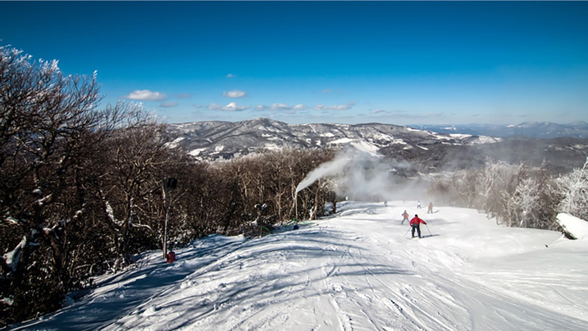 Skiers in North Carolina.
