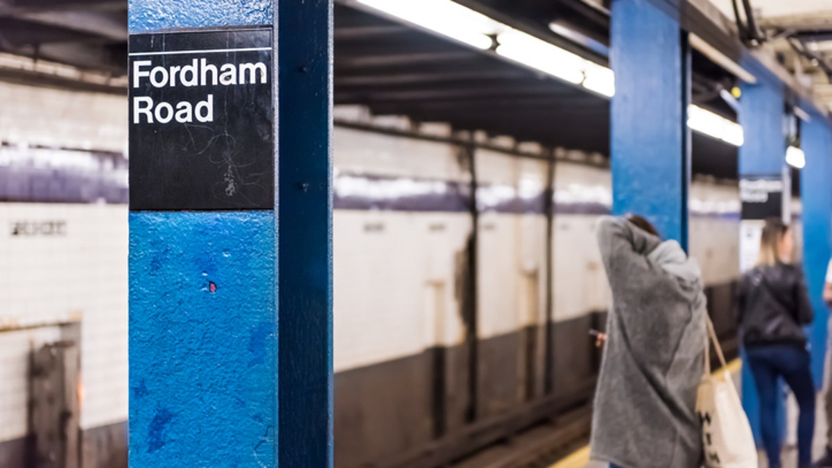 FILE - The Fordham Road subway station in the Bronx