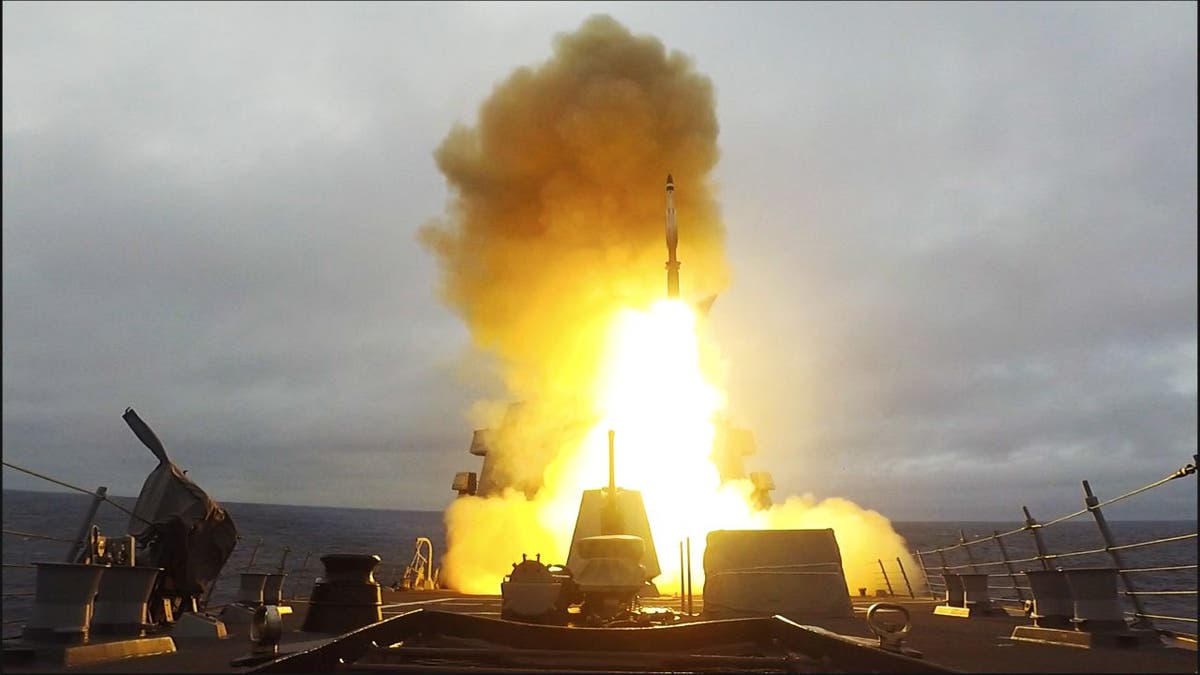 The USS Paul Ignatius ship (DDG 117) launched an SM-3 missile during an exercise in the Atlantic Ocean on May 26, 2021. The moment was captured by MC2 Nathan T. Beard.