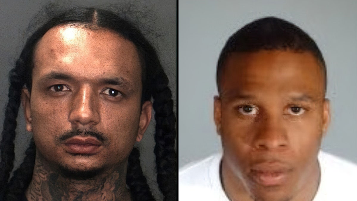 Two of four suspects in an attempted smash-and-grab robbery of a California jewelry store, Gerald Kay and Jahaad Crawford