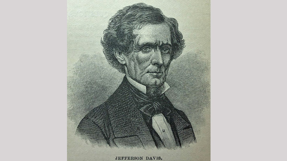 Jefferson Davis, president of the Confederate States of America from 1861 to 1865 when the South lost the war. Davis was charged with treason and his American citizenship wasn't restored until 1977. 