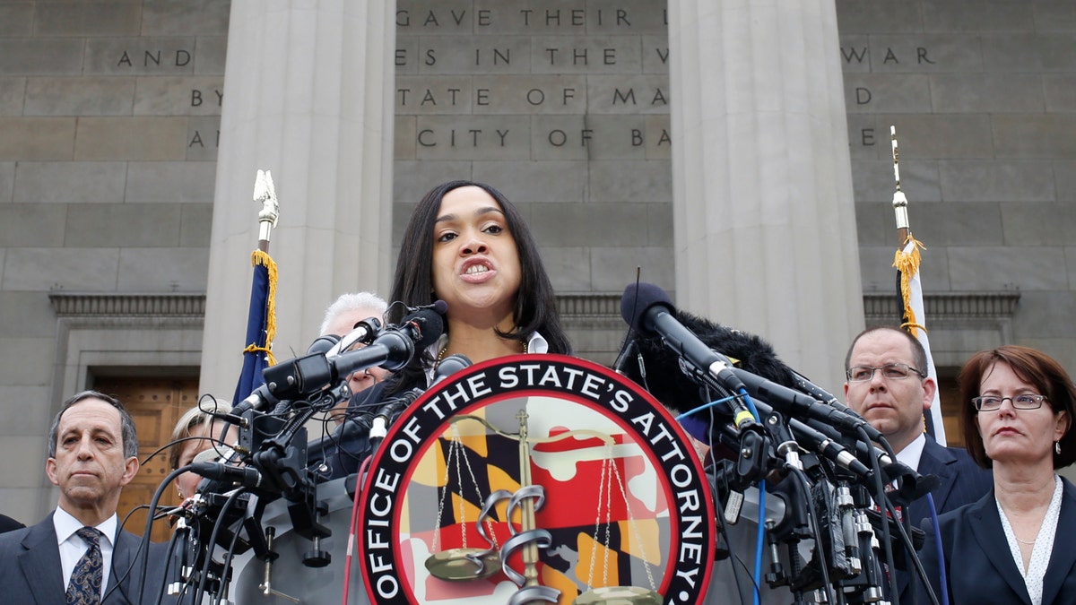 Baltimore state attorney Marilyn Mosby speaks about the Freddie Gray case in Baltimore, Maryland May 1, 2015.