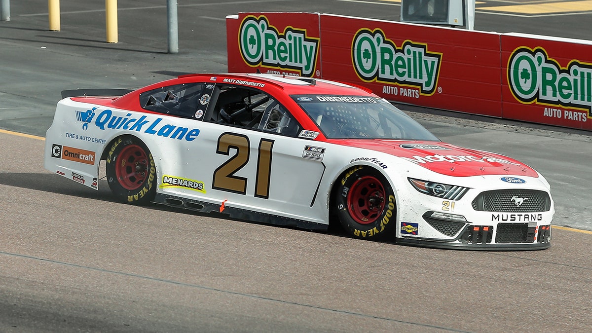 Matt DiBenedetto finished 18th in the 2021 NASCAR Cup Series standings for Wood Brothers Racing.