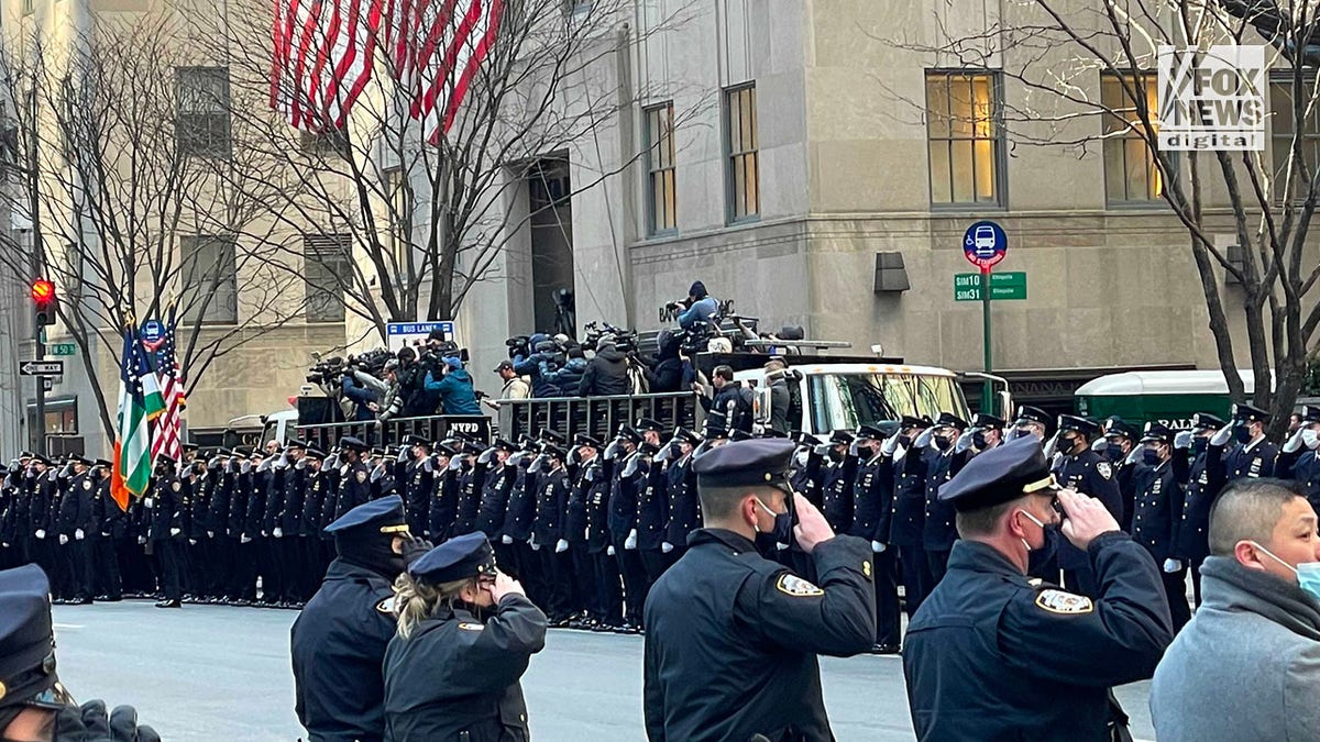 Procession for fallen Officer Jason Rivera