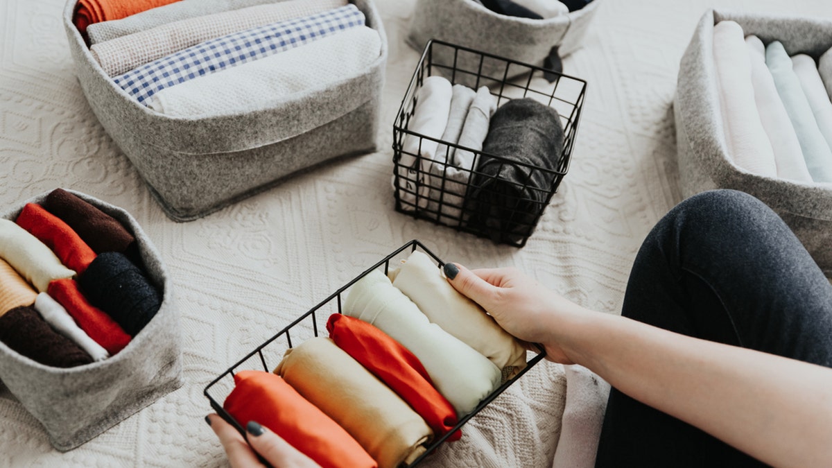 Organizing towels