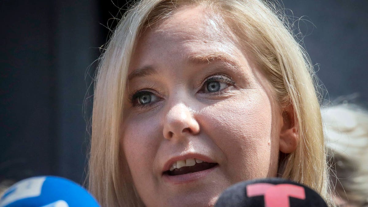 Virginia Giuffre speaks during a news conference outside a Manhattan court in New York, Aug. 27, 2019. A judge has given the green light to a lawsuit against Prince Andrew by an American woman who says he sexually abused her when she was 17. U.S. District Judge Lewis A. Kaplan wrote in an opinion Wednesday, Jan. 12, 2022, that Andrew's lawyers failed to successfully challenge the constitutionality of the lawsuit Virginia Giuffre filed against him in August.