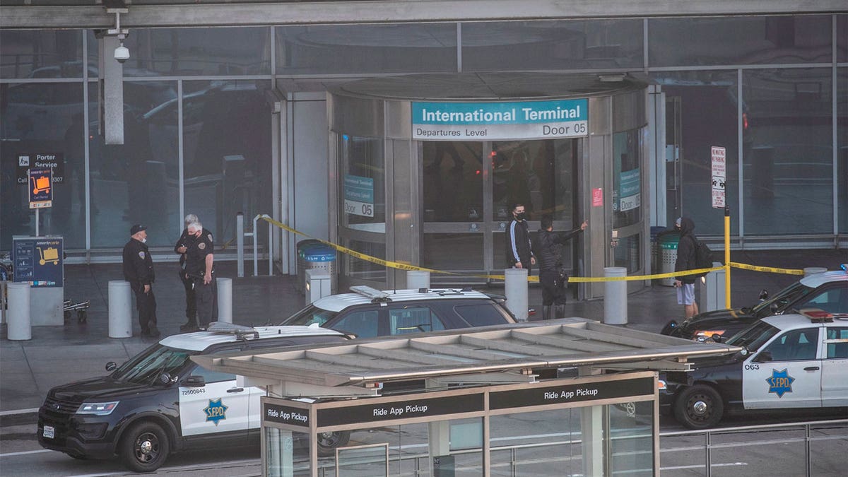 Police shot and killed an armed man near the Bay Area Transit station at San Francisco airport Thursday