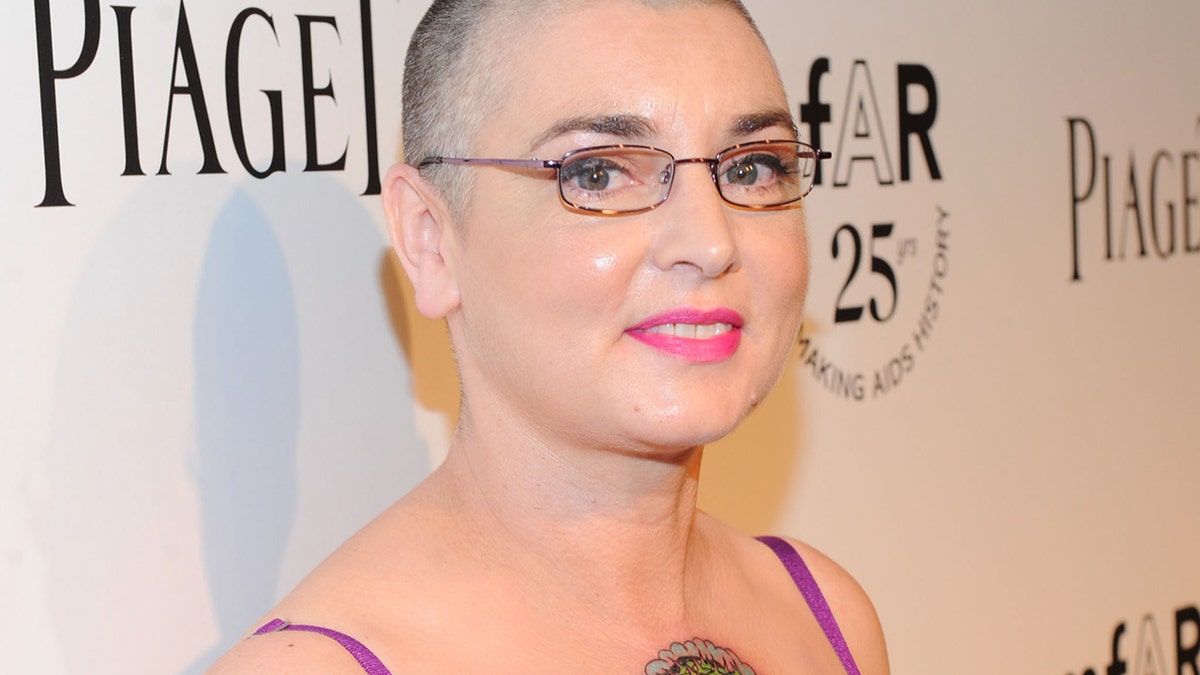 Singer Sinead O’Connor arrives at The 2011 amfAR Inspiration Gala Los Angeles held at the Chateau Marmont on October 27, 2011 in Los Angeles, California.