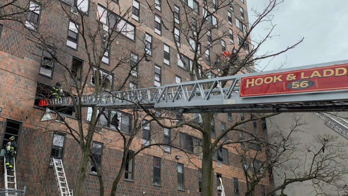 An apartment fire in the Bronx leaves dozens injured.