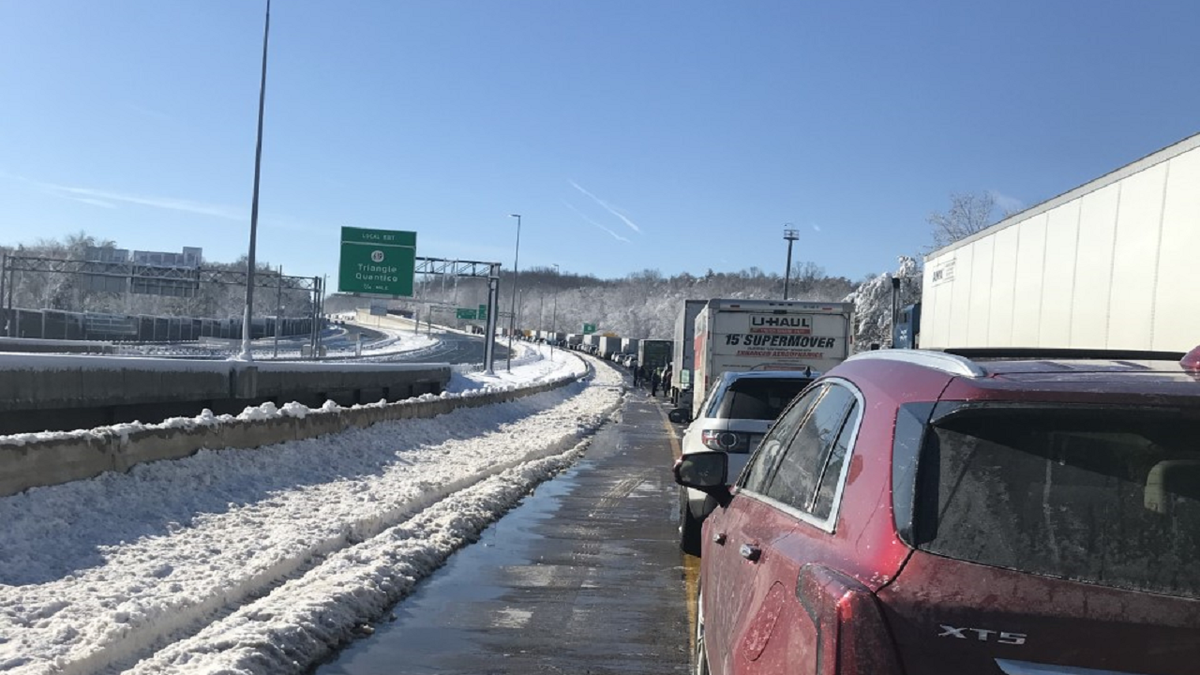  traffic along Interstate-95 in Virginia