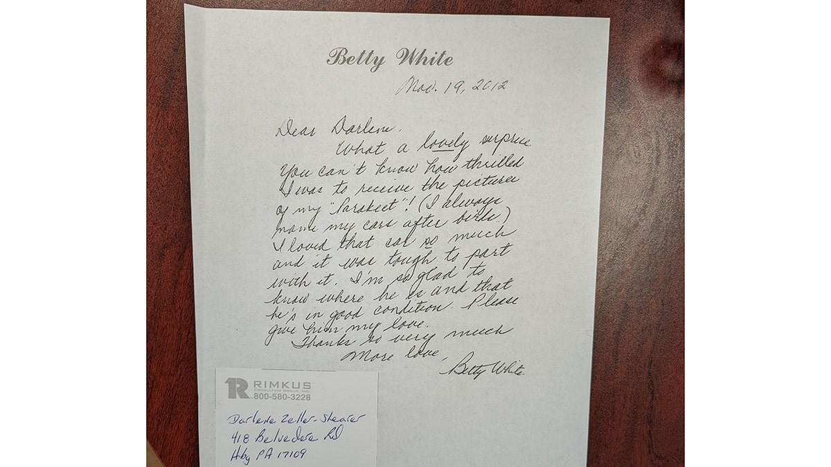 White wrote a letter to the museum about the car.