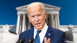 WASHINGTON, DC - AUGUST 22: U.S. President Joe Biden speaks in the Roosevelt Room on the continuing situation in Afghanistan and the developments of Hurricane Henri at the White House on August 22, 2021 in Washington, DC. The White House announced earlier that in a 24 hour period starting on August 21st that US military flights evacuated approximately 3,900 personnel and 35 coalition aircraft evacuated approximately 3,900 personnel. Tropical Storm Henri made landfall around Long Island, New York on Sunday.  _____ Supreme court. Shot with a polarized filter: Getty