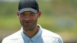 PUNTA CANA, DOMINICAN REPUBLIC - MARCH 28: Former NFL Player and amateur Tony Romo finishes his round on the 18th green during the first round of the Corales Puntacana Resort &amp; Club Championship on March 28, 2019 in Punta Cana, Dominican Republic. (Photo by Mike Ehrmann/Getty Images)