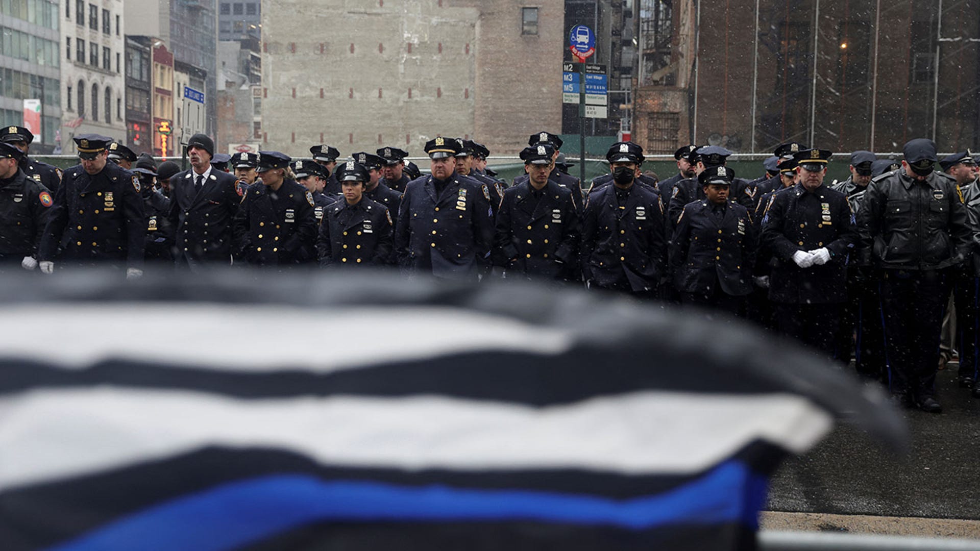 NYC Gives Emotional Final Salute To Slain NYPD Officer Jason Rivera ...