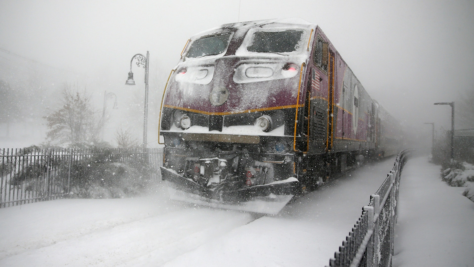 Snow drifts start to get bigger as storm grows stronger in Cohasset, MA on Jan. 29, 2022 in near whiteout conditions.