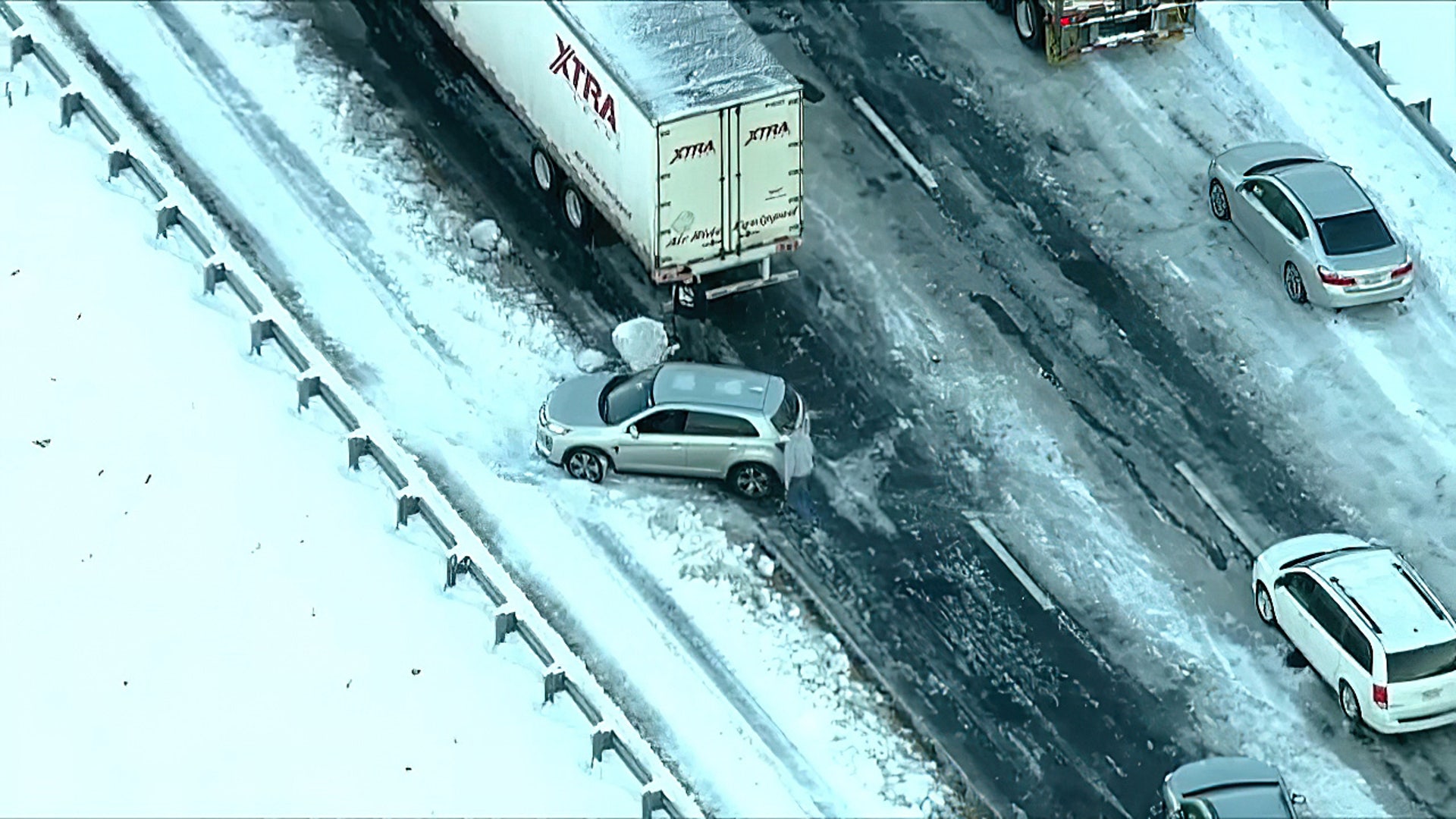 "I've never seen anything like this," a truck driver told NBC Washington.