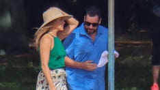 Adam Sandler, Jennifer Aniston seen on set of 'Murder Mystery 2' for first time