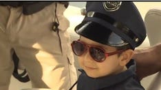 Florida boy, 6, battling cancer named police captain for the day