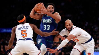 Karl-Anthony Towns' three-point play helps Wolves edge Knicks 112-110