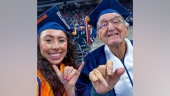 Woman graduates college with her 88-year-old grandfather: 'I wouldn’t have wanted it any other way'