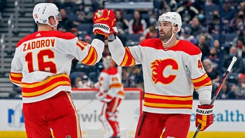 Flames fire record 62 shots on goal, rout Blue Jackets in shutout