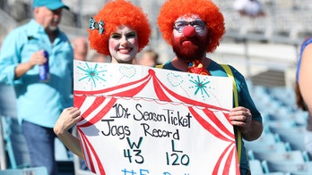 Jaguars fans dress as clowns in hopes of convincing ownership to make change