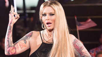 Jenna Jameson is home from the hospital, still using a wheelchair after health woes