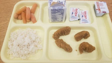 High school lunch photo shared by NY dad has parents concerned