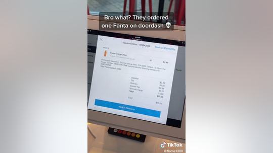 DoorDash customer pays $13 for a Fanta bottle order: 'Cost of convenience'