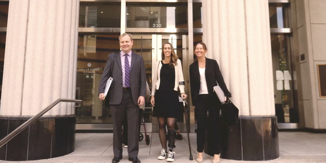 Let Them Breathe legal team: Sharon McKeeman in the middle, Lee Andelin on the left, Arie Spangler on the right.