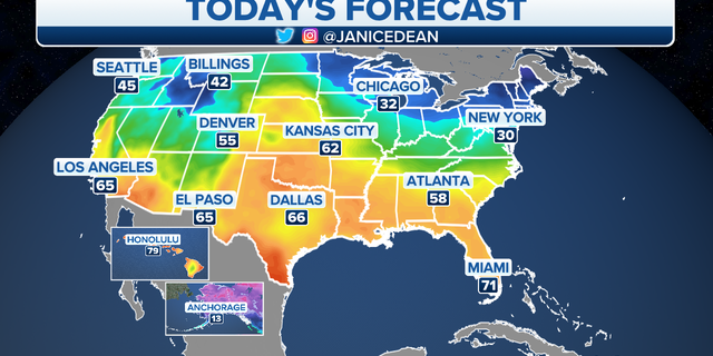 The national forecast for Monday, Jan. 31.
