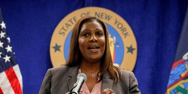 New York state Attorney General Letitia James was present for former President Trump's deposition last month.