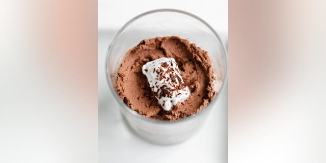 This vegan chocolate mousse recipe by Eliza Schuett of The Hangry Chickpea uses coconut cream.