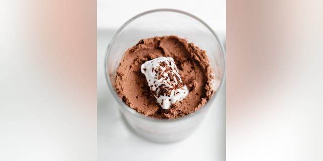 This vegan chocolate mousse recipe from Eliza Schuett of The Hangry Chickpea  uses coconut cream.