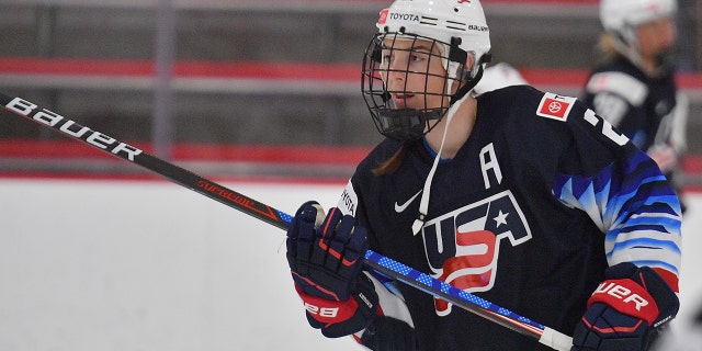 Beijing Olympics: Who is representing Team USA - Fox News 4 Hilary Knight #21 of the United States women's national hockey team warms up before an exhibition game against the New Mexico Ice Wolves at Outpost Ice Arenas on November 09, 2021 in Albuquerque, New Mexico.