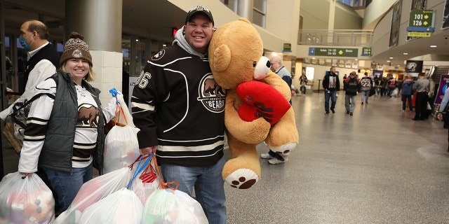 The 2022 GIANT Teddy Bear Toss at the Giant Center in Hershey, Pennsylvania.