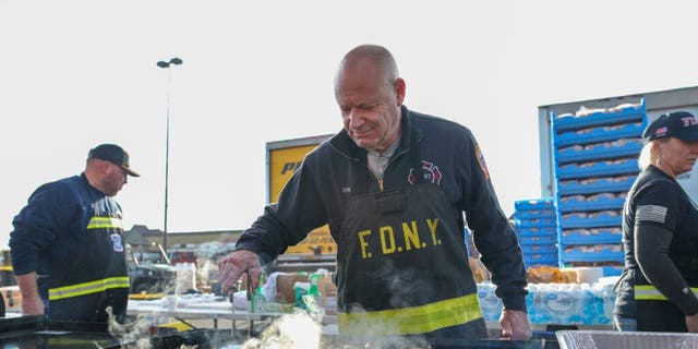 The New York City Fire Department cooked a free community meal for the families affected by the Mayfield tornado. 