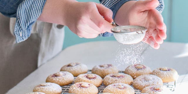 Liza Gershman's Rhubarb-Filled Cookies recipe is made with chopped frozen rhubarb, vanilla and sugar.