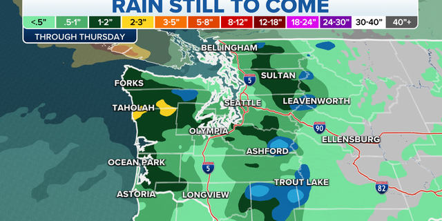 Northwest rain forecast