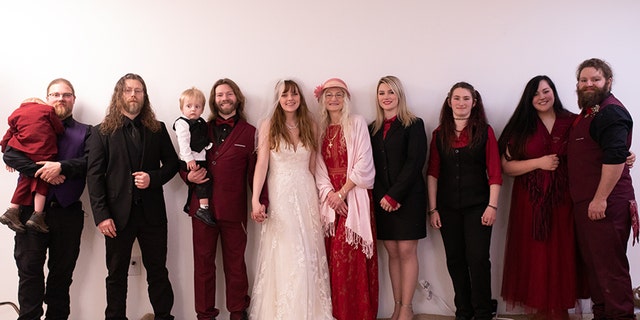 Bear Brown and Raiven Adams married on Sunday.