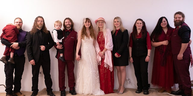 Bear Brown and Raiven Adams married on Sunday.