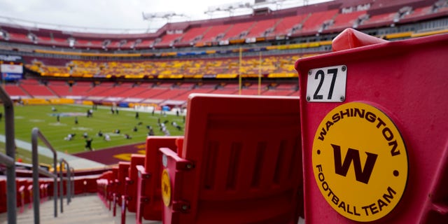 Did The Washington Football Team Leak The Name Of Their New Team? File - The Seats At Fedex Field Display The Logo Of The Washington Football Team During The Pregame Warmup Of The Nfl Football Game Between The Washington Football Team And The Philadelphia Eagles In Landover, Md, Sunday, September 13, 2020.