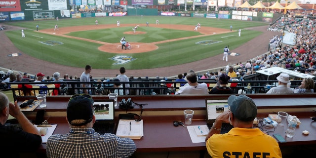 The fourth inning of a game in the Atlantic League All-Star minor league in York, Pennsylvania, on July 10, 2019.