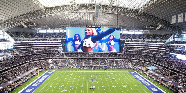 The Dallas Cowboys' stadium before the Los Angeles Rams game on Dec. 15, 2019, in Arlington, Texas.