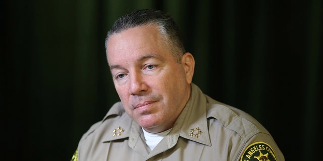 Alex Villanueva of the Los Angeles County Sheriff's Office was interviewed by Reuters in Los Angeles on June 24, 2020. (Reuters / Lucy Nicholson)