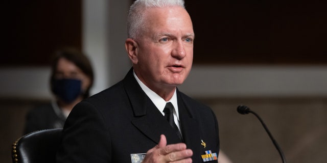 Assistant HHS Secretary for Health Brett Giroir testifies during a U.S. Senate Health, Education, Labor and Pensions Committee hearing to examine COVID-19 Sept. 23, 2020.